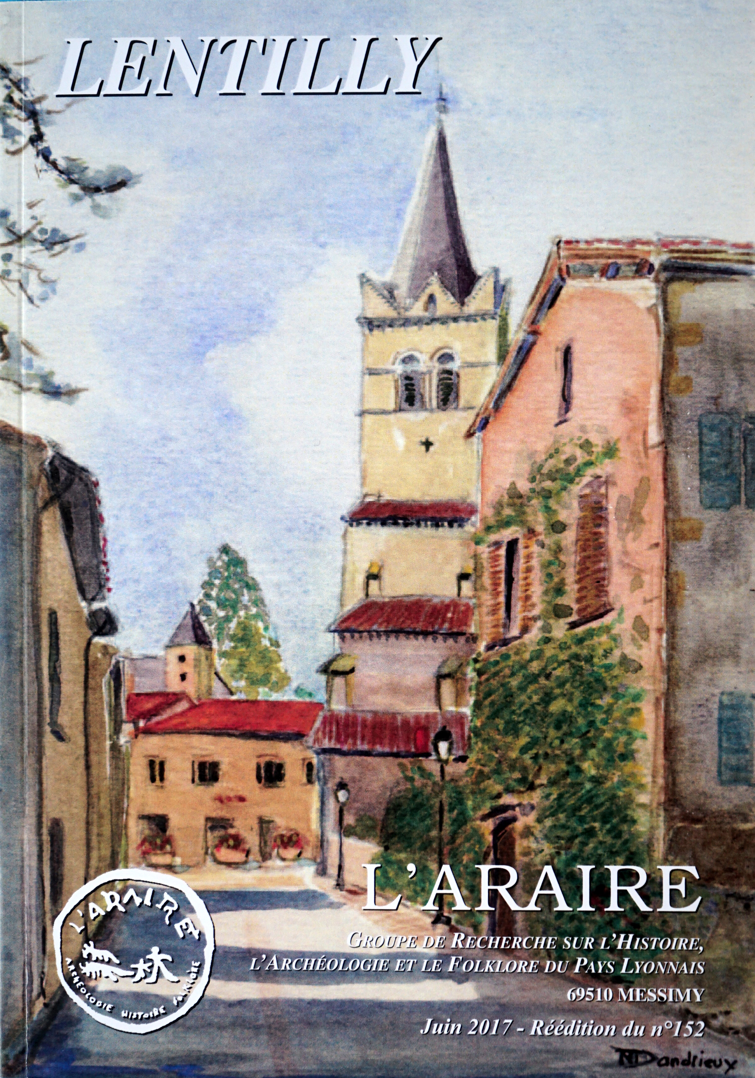 Couverture Lentilly : L'araire